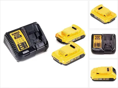 Produktbild von DeWalt DCB115D2-QW Akku-Kit (2 x 18 V / 2 Ah plus DCB 115)