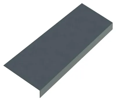 Zdjęcie produktu dla Podstawa pod pas nadrynnowy szer 167mm, 3 mb, czeskie aluminium, Antracytowa RAL 7016