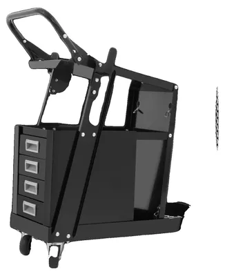 Obrázok produktu pre Zváračský vozík, 4 zásuvky, kolieska otočné o 360°, nosnosť 111 kg