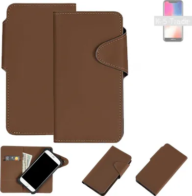 Produktbild von K-S-Trade Schutzhülle Klapphülle Kunstleder für Huawei Nova 4 braun Handy Hülle Wallet Case