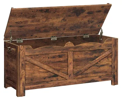 Zdjęcie produktu dla Ławka z miejscem do przechowywania, kolor vintage brązowy, wymiary: 40 x 100 x 48 cm
