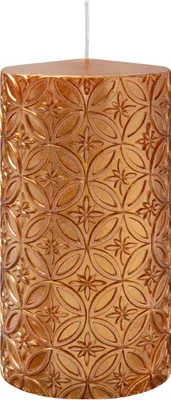 Produktbild von Kerzen Elegance Bernstein-Metallic 130 x Ø 70 mm 4er Set
