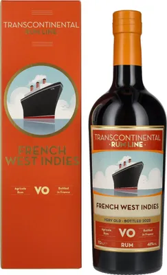Produktbild von Transcontinental Rum Line FRENCH WEST INDIES VO Rum 2022 46% Vol. 0,7l in Geschenkbox