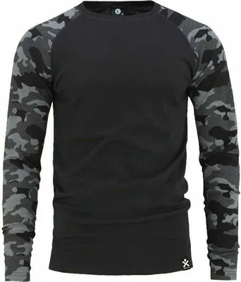 Immagine prodotto di Bula Camo Merino Wool Crew Dark Grey S Termoprádlo
