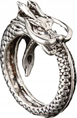 Immagine prodotto di Anello SYGNET DRAGONE REGOLATO Anello Vintage Unisex METALLO D'ARGENTO