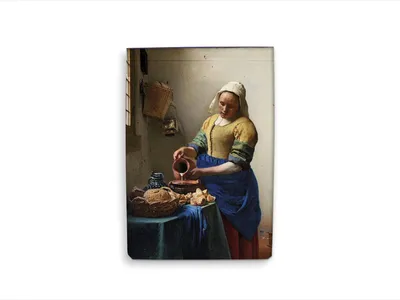 Productafbeelding van Museumwebshop – Blanco notitieboekje A6, Vermeer, Het melkmeisje