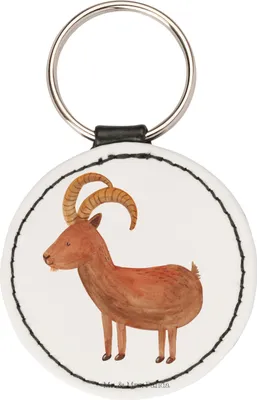 Produktbild von Mr. & Mrs. Panda Schlüsselanhänger Sternzeichen Steinbock - Weiß - Geschenk, Ziege, Tierkreiszeichen, Anhänger, Steinböcke, Taschenanhänger, schlüssel, Modern, Bock, mini