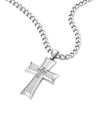 Produktbild von Police Halskette mit Kreuz PEAGN0011001 Zeal, Edelstahl