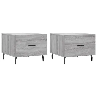 Produktbild von Couchtische 2 Stk. Grau Sonoma 50x50x40 cm Holzwerkstoff