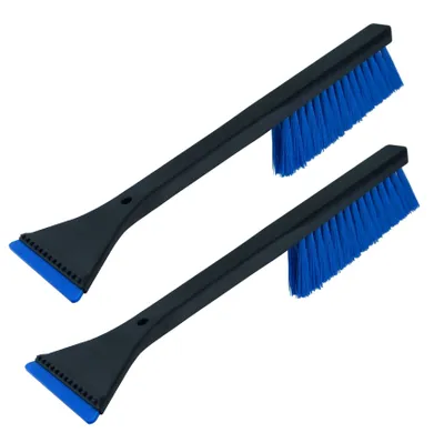Produktbild von 2 x Kombi - Eiskratzer Schwarz-Blau MURSKA® Eisschaber 365mm wechselbare Dreieck-Klinge Acryl mit Schneebesen Original aus Finnland
