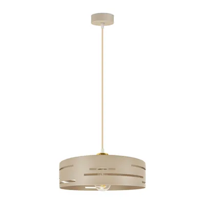 Produktbild von LUXOLAR Pendelleuchte Laser 30 cm Beige Gold E27 1-flammig höhenverstellbar