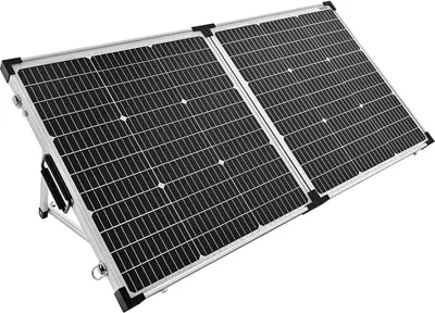 Produktbild von Falcon Camping Solar Anlage 130W/12V (klappbar, 10A MPPT-Regler, monokristallin, IP65, Bluetooth)