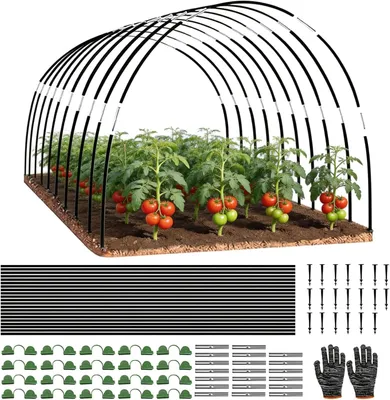 Productafbeelding van Plantentunnelbogen, 30 stuks, glasvezel, geschikt voor verhoogde borders, voor de tuin