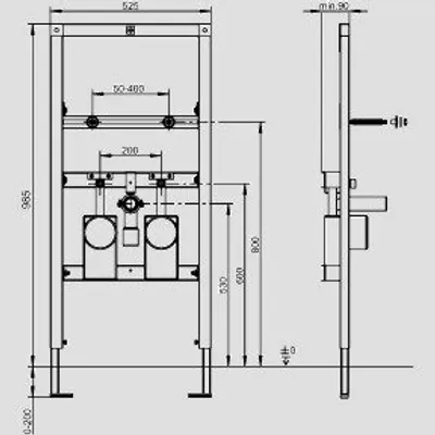 Produktbild von SANIT 90.691.00..T000 Waschtisch-Element INEO mit