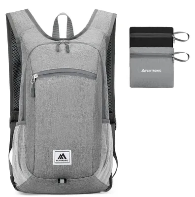 Imagen del producto de Mochila plegable, de 16 litros, impermeable, color gris claro, ideal para senderismo
