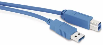 Produktbild von USB3.0 Anschlusskabel, A/B, 0,5m, blau