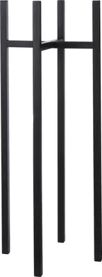 Produktbild von Mica Decorations Ascot Pflanzenständer XL - L38 x B38 x H95 cm - Metall - Schwarz