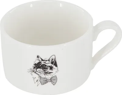 Produktbild von Porzellantasse Katze, 250 ml