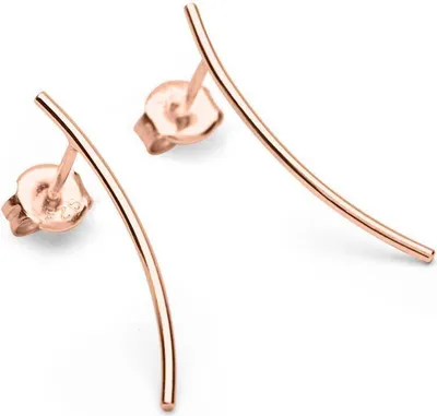 Produktbild von Rosé vergoldete Ohrstecker 23 mm lang SE0798-R