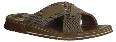 Produktbild von Rieker 21239-64 Pantolette Herren, Textil/Synthetik, Beige, weiches Fußbett - Herrenschuhe Sandale / Pantolette, Beige