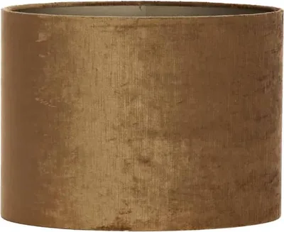 Produktbild von Light & Living - Lampenschirm Gemstone - Bronze - 38x17,5x19cm - Stoffschirm für E27