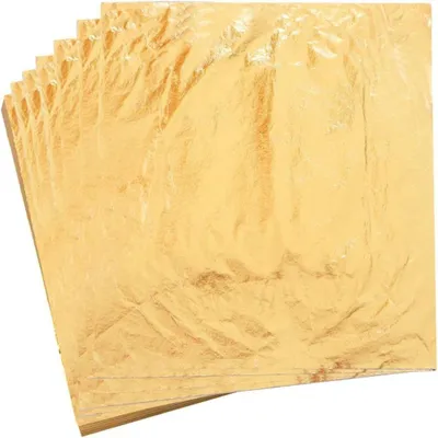 Produktbild von 100 Blätter Imitation Blattgold für Kunst, Vergoldung Handwerk