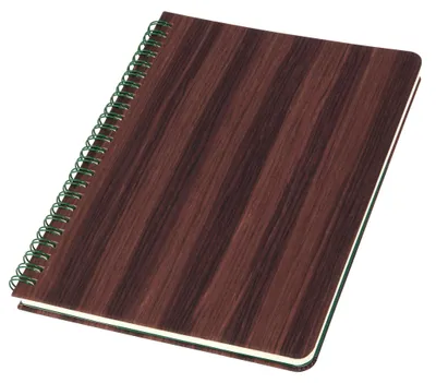 Produktbild von SIGEL CO675 Spiralblock Conceptum - Nature Edition - Holzmaserung - punktkariert (Dot-Lineatur) - ca. A5 - braun - Hardcover - 160 S. -