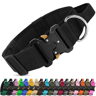 Obrázek produktu pro Nastavitelný psí obojek, nylon, velikost M, vhodný pro outdoorové aktivity