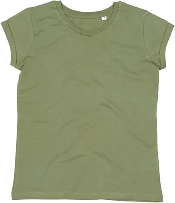 Produktbild von Mantis M81 | WomenŽs Roll Sleeve Damen T-Shirt - Farbe: Soft Olive - Größe: L
