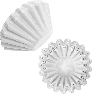 Produktbild von Kaffeefilter HOTUT Korbfilter-Kaffeefilter, 100 Stück, Korbfilterpapier, 80/200 mm, Kaffeefilter, kompatibel mit Beem, Cuisinart, Phillips, Gastroback