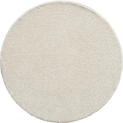 Produktbild von FLOORNOVO Hochflor Teppich rund einfarbig - Ø 120 cm - Besonders Weicher Teppich Wohnzimmer & Badezimmerteppich - Pflegeleicht - vielseitig einsetzbar im Innenbereich