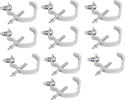 Image de 10PCS Crochet de Lumière de Scène Aluminium Multifonctionnel Pince de Lumière de Scène Large pour Concert