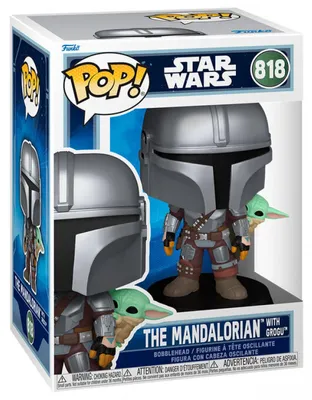 Immagine prodotto di Star Wars: The Mandalorian e Grogu POP! Figurina Wackelkopf in vinile The Mandalorian con Grogu 9 cm