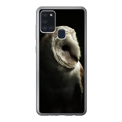 Produktbild von MuchoWow® Handyhülle Schutzhülle Hülle für Samsung Galaxy A21s Eule - Vogel - Porträt Silikon Softcase Handy Hülle - Hartschale