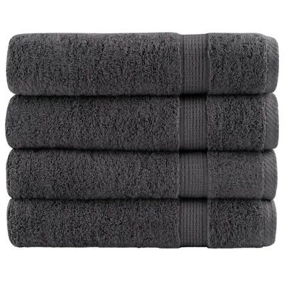 Produktbild von Premium Duschtücher SOLUND 4 Stk. Anthrazit 70x140 cm 600 g/m²