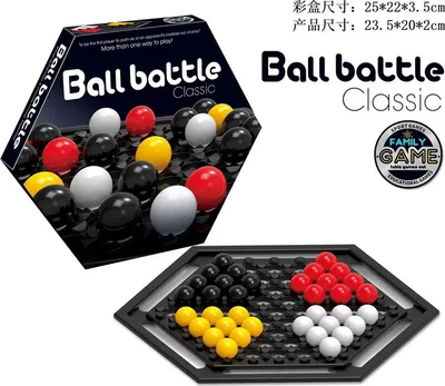 Immagine prodotto di Gioco Abalone Knikker per 2-4 giocatori - Gioco di strategia per tutta la famiglia - Ball Battle