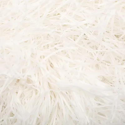Produktbild von 50 g zerkleinertes Seidenpapier, Shred Seidenpapier, Stroh für Gastgeschenke, Raffia Korb für Geschenke, Füllmaterial, Geschenkverpackung, Dekoration für Partys, Weiß