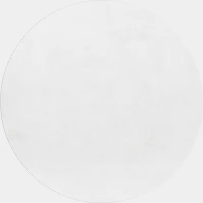 Produktbild von Hochflor Teppich POUFFY Weiß 120 cm Rund