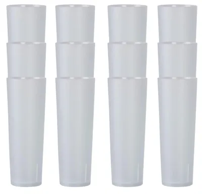 20er-Set harte Plastikbecher 30 cl, bruchsicher, wiederverwendbar