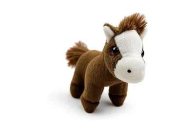 Produktbild von Kuscheltier Pony 13 cm braun – Weiches Plüschtier, kleines Stofftier