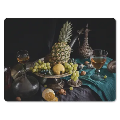 Produktbild von MuchoWow® Mauspad Mousepad Obst - Wein - Stilleben 23x19 cm - Mousepads - Maus Mat - Pad - Mausunterlage - Schreibtischunterlage - Mauspad