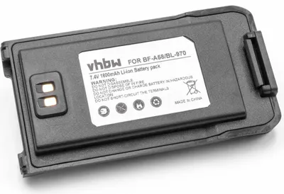 Produktbild von vhbw Akku kompatibel mit Baofeng BL-970, BF-A58 Funkgerät, Walkie Talkie (1800 mAh, 7,4 V, Li-Ion)