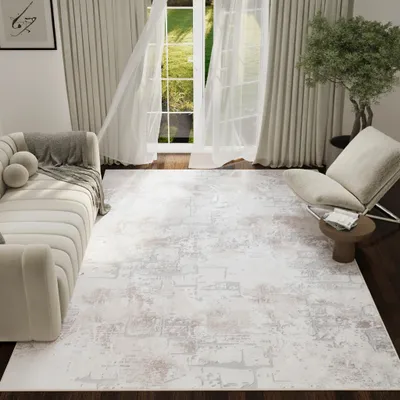 Obrázek produktu pro Koberec Tapiso ASH s krátkým vlasem, protiskluzový, potištěný, snadná údržba, moderní 200 x 300 cm