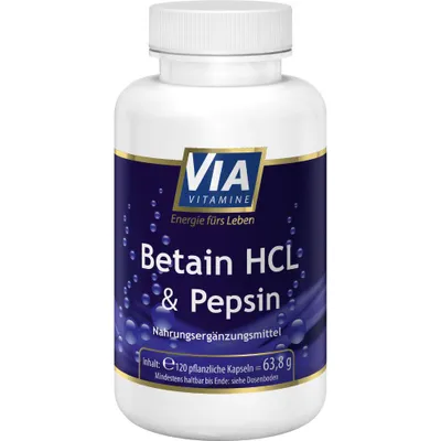 Produktbild von Betain HCL & Pepsin, 120 Kapseln
