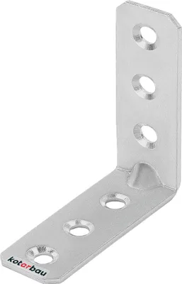 Immagine prodotto di KOTARBAU® Connettore angolare 60 x 60 x 20 mm Acciaio ondulato Angolo di costruzione Fori di montaggio Angolo per mobili Zincato Connettore in legno per carichi pesanti Angolo di montaggio Angolo per sedie