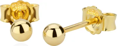 Produktbild von Paar 3mm Kugel Ohrstecker 8 Karat 333 Gelbgold Glanz Damen Stecker Ohrringe 9058
