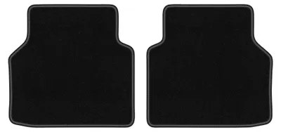 Produktbild von Velours-Fußmatten Hinten für Audi Q4 2021-2022 (E-tron) – 2-tlg, Schwarz, passgenau – Wielganizator LUX