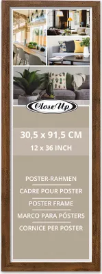 Produktbild von Posterrahmen 30,5 x 91,5 cm Eiche dunkel