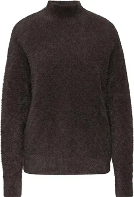 Produktbild von fluffy pointelle sweater 16866 deep roast brown Größe 40