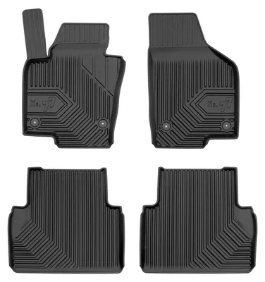 Immagine prodotto di Tappetini gomma vasca per Volkswagen Sharan II 2010-2022 (monovolume) – set 4 pezzi, nero, su misura
